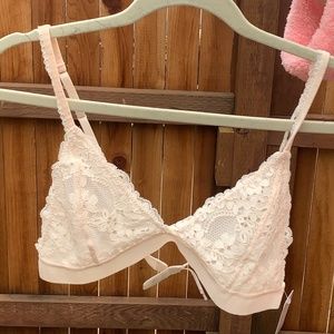 Floral Light Pink Intimate Bralette